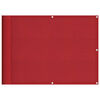 vidaXL Balk&oacute;nov&aacute; z&aacute;stěna červen&aacute; 75 x 800 cm 100% polyester Oxford