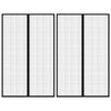 vidaXL Z&aacute;věsy do dveř&iacute; proti hmyzu 2 ks s magnety čern&eacute; 220 x 130 cm