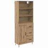 vidaXL Vysok&yacute; bufet 2 ks Artisanov&yacute; dub 69,5 x 34 x 180 cm