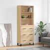 vidaXL Skř&iacute;ň highboard dub sonoma 69,5 x 34 x 180 cm kompozitn&iacute; dřevo