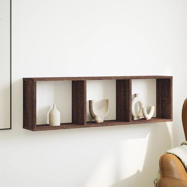 vidaXL N&aacute;stěnn&aacute; skř&iacute;ňka 100 x 16 x 30 cm hněd&yacute; dub kompozitn&iacute; dřevo