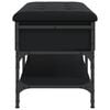 vidaXL Lavice s botn&iacute;kem čern&aacute; 82 x 42 x 45 cm kompozitn&iacute; dřevo