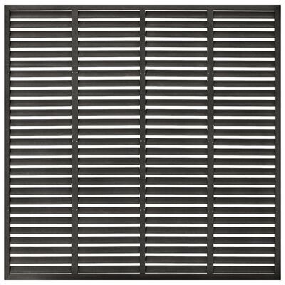 vidaXL Lamelový plot WPC 180 x 180 cm tmavě šedý