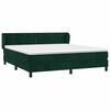 vidaXL Box spring postel s matrac&iacute; tmavě zelen&aacute; 180x200 cm samet
