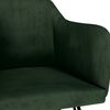 vidaXL J&iacute;deln&iacute; židle 2 ks tmavě zelen&eacute; samet