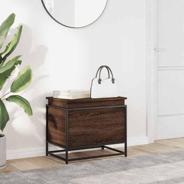 vidaXL &Uacute;ložn&yacute; box s v&iacute;kem hněd&yacute; dub 60x40x51,5 cm kompozitn&iacute; dřevo