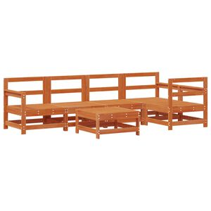 vidaXL Zahradn&iacute; lounge set 6 pcs Voskově Hněd&aacute; Masivn&iacute; borovice