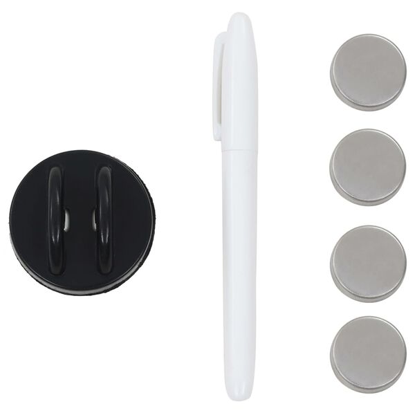 vidaXL Nástěnná magnetická tabule skleněná 50 x 30 cm