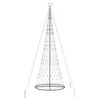 vidaXL LED v&aacute;nočn&iacute; strom V&iacute;cebarevn&yacute; 399 cm kov