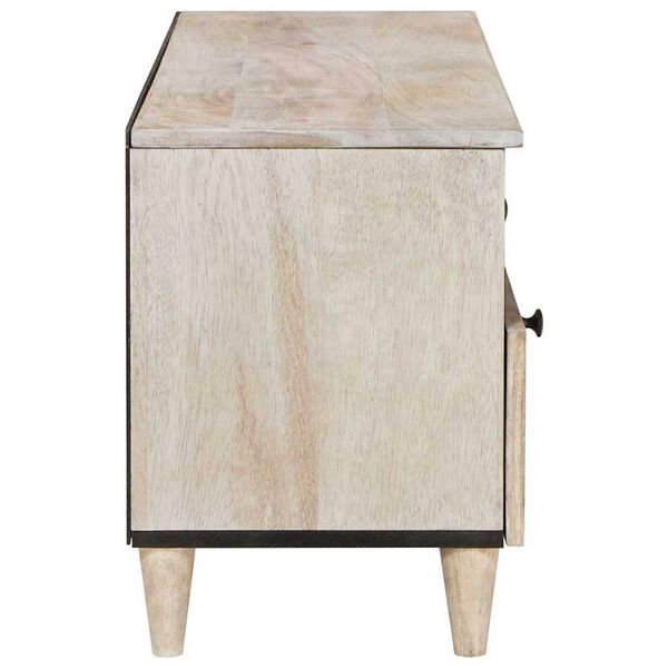 vidaXL TV jednotky se z&aacute;suvkou B&iacute;l&aacute; 100 x 33 x 46 cm Kompozitn&iacute; dřevo