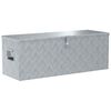 vidaXL Hlin&iacute;kov&yacute; box 110,5 x 38,5 x 40 cm stř&iacute;brn&yacute;