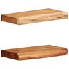 vidaXL N&aacute;stěnn&eacute; police 2 ks 30x20x3,5 cm masivn&iacute; dřevo ak&aacute;cie
