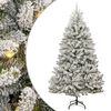 vidaXL Uměl&yacute; v&aacute;nočn&iacute; stromeček 300 cm 300 LED Tepl&aacute; b&iacute;l&aacute; PVC a ocel