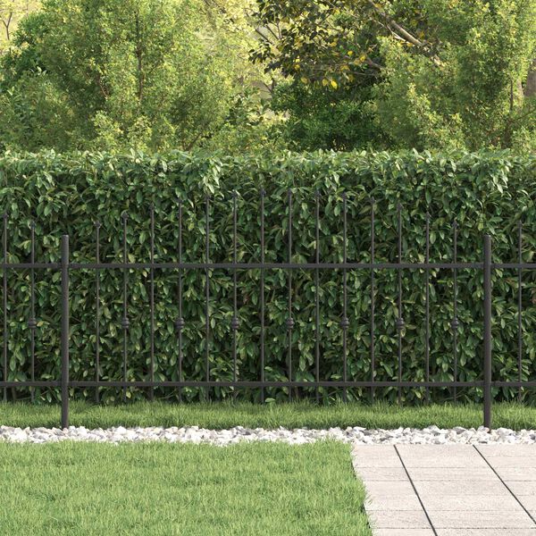 vidaXL Spike plot Čern&aacute; 200 x 130 cm Pr&aacute;&scaron;kově lakovan&aacute; ocel