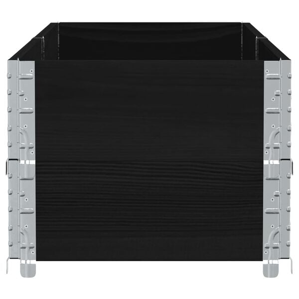 vidaXL Zahradn&iacute; truhl&iacute;k čern&yacute; 150x50 cm masivn&iacute; borov&eacute; dřevo