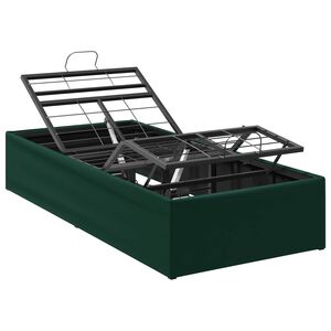 vidaXL Elektrick&yacute; nastaviteln&eacute; lůžko Lesn&iacute; zelen&aacute; 200 x 80 x 33,5 cm