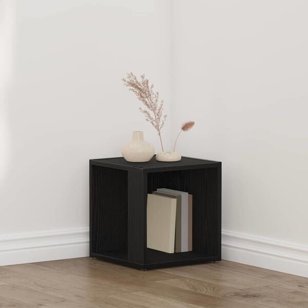 vidaXL Rohov&eacute; police Čern&yacute; dub 33 x 33 x 34,5 cm kompozitn&iacute; dřevo