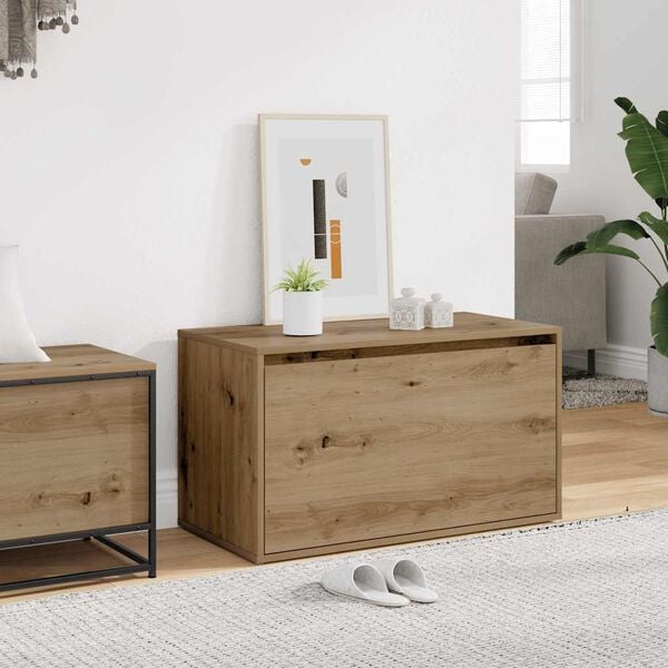 vidaXL Lavice do předsíně 80 x 40 x 45 cm dub artisan dřevotříska