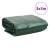 vidaXL Plachta zelená 3 x 3 m 650 g/m²