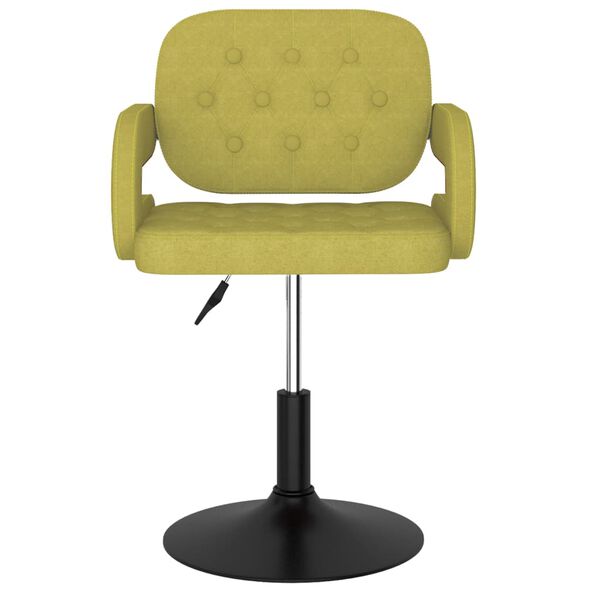 vidaXL Otočn&eacute; j&iacute;deln&iacute; židle 2 ks zelen&eacute; textil