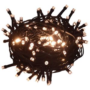 Světeln&yacute; řetěz se 400 LED 40 m 8 světeln&yacute;ch efektů tepl&yacute; b&iacute;l&yacute;