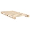vidaXL R&aacute;m postele s čelem 100 x 200 cm masivn&iacute; borov&eacute; dřevo
