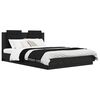 vidaXL R&aacute;m postele s čelem Čern&yacute; dub 150 x 200 cm kompozitn&iacute; dřevo