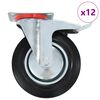 vidaXL 12 ks otočn&aacute; kolečka 200 mm