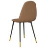 vidaXL J&iacute;deln&iacute; židle 2 ks hněd&eacute; textil