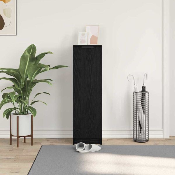 vidaXL Skř&iacute;ň na obuv Čern&yacute; dub 29,5 x 35 x 101 cm kompozitn&iacute; dřevo