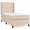 vidaXL Box spring postel s matrac&iacute; cappuccino 80 x 200 cm uměl&aacute; kůže