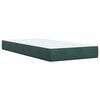 vidaXL Box spring postel s matrac&iacute; tmavě zelen&aacute; 90x190 cm samet