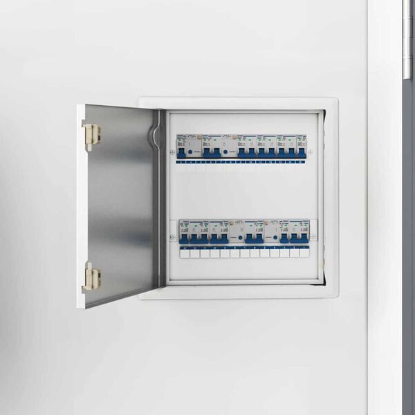 vidaXL Př&iacute;stupov&yacute; panel B&iacute;l&aacute; 43.5 x 33 x 3 cm Ocel