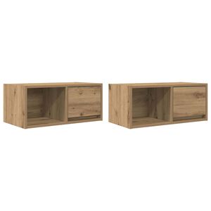 vidaXL TV skř&iacute;ňky 2 ks Dub Artisan 60x31x25,5 cm Dřevěn&eacute; konstrukce