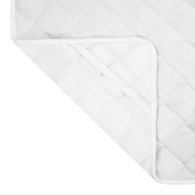 vidaXL Prošívaný chránič matrace bílý 180 x 200 cm silný