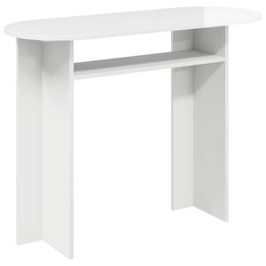 vidaXL Konzolov&yacute; stolek B&iacute;l&aacute; s vysok&yacute;m leskem 100 x 39,5 x 75 cm