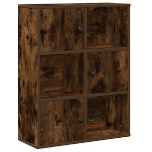 vidaXL Knihovna kouřov&yacute; dub 60x24x76,5 cm kompozitn&iacute; dřevo