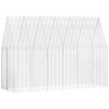 vidaXL Klec pro kr&aacute;l&iacute;ky Stř&iacute;brn&aacute; 300 x 100 x 210 cm Pozinkovan&aacute; ocel