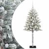 vidaXL Uměl&yacute; v&aacute;nočn&iacute; stromek s baňkami 120 cm 150 LED Tepl&aacute; b&iacute;l&aacute;