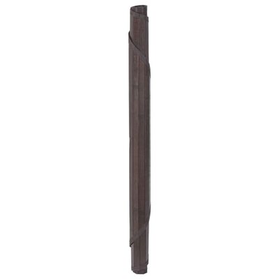 vidaXL Koberec kulatý tmavě hnědý 100 cm bambus