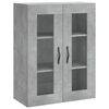 vidaXL Skř&iacute;ň highboard betonově &scaron;ed&aacute; 69,5x34x180 cm kompozitn&iacute; dřevo