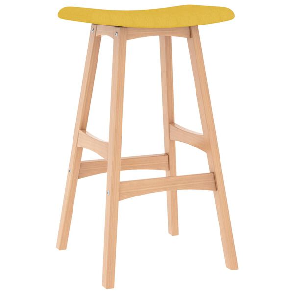 vidaXL Barov&eacute; stoličky 2 ks hořčicově žlut&eacute; textil