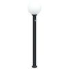 vidaXL Sloupkov&eacute; sv&iacute;tidlo se senzorem 120 cm čern&eacute; IP44