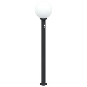 vidaXL Sloupkov&eacute; sv&iacute;tidlo se senzorem 120 cm čern&eacute; IP44