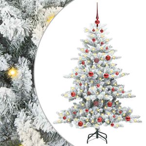 vidaXL Uměl&yacute; Skl&aacute;dac&iacute; V&aacute;nočn&iacute; Strom s stojanem B&iacute;l&aacute; 150 cm PVC a ocel
