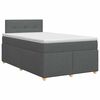 vidaXL Postel boxspring s matrac&iacute; Tmavě &scaron;ed&aacute; 120 x 190 cm Textil