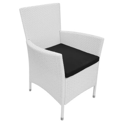 vidaXL Zahradní židle 2 ks s poduškami polyratan krémové