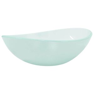 vidaXL Umyvadlo tvrzen&eacute; sklo 54,5 x 35 x 15,5 cm ml&eacute;čn&eacute;