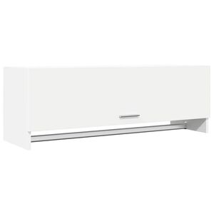 vidaXL &Scaron;atn&iacute; skř&iacute;ň b&iacute;l&aacute; 100 x 32,5 x 35 cm kompozitn&iacute; dřevo