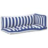 vidaXL Venkovn&iacute; pol&scaron;t&aacute;ř 3 pcs Modr&aacute; a b&iacute;l&aacute; 103 x 58 x 10 cm Textil